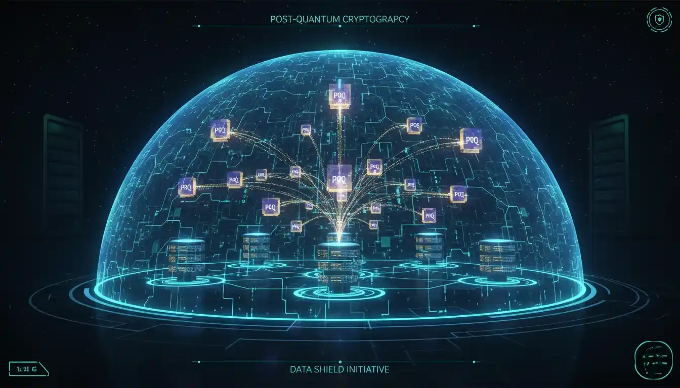 Enterprise network adopting Post Quantum Cryptography across servers and applications.
