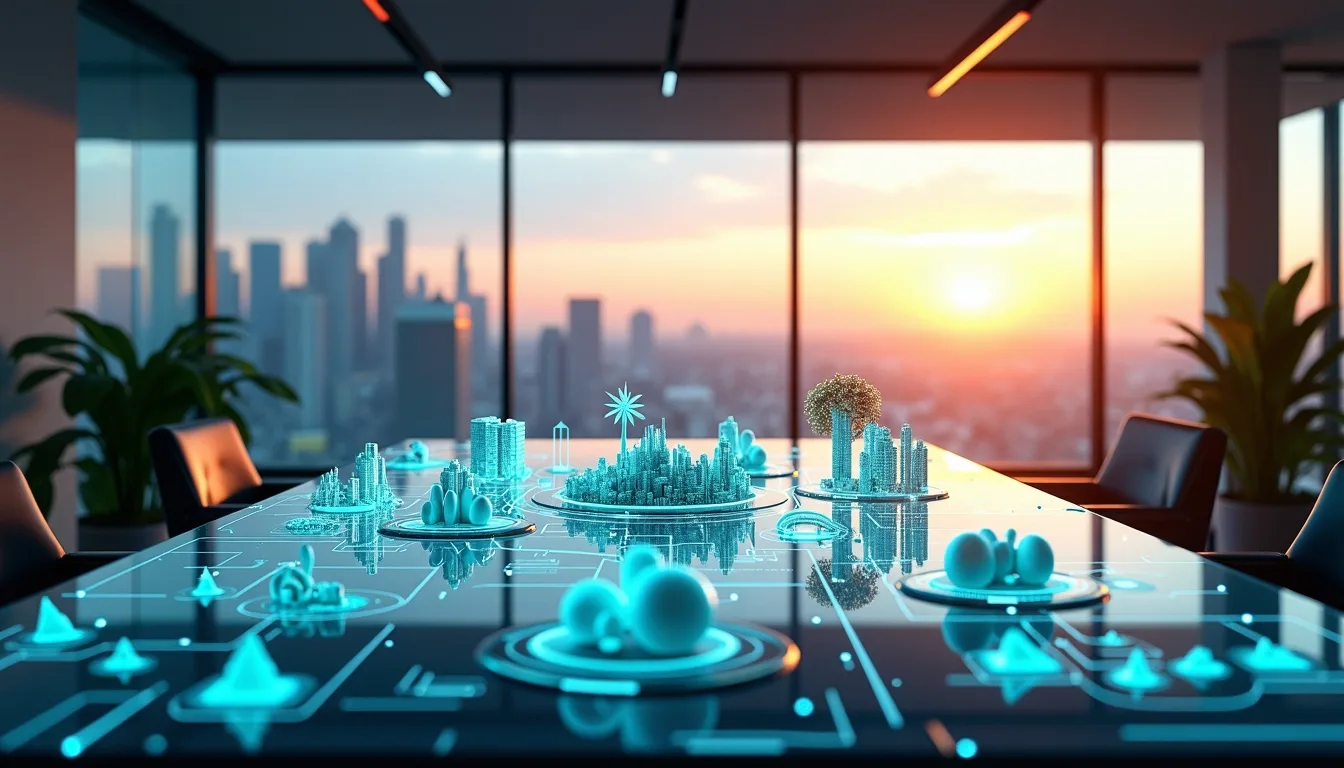Future concept of design ecosystem powered by Tripo AI’s advanced 3D model creation engine.