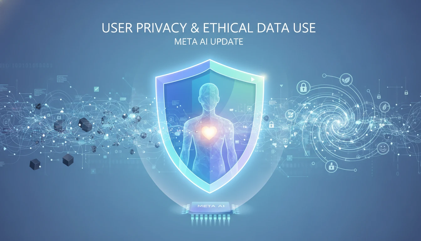 Visual representation of user privacy and ethical data use in the latest meta ai update.