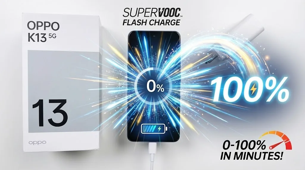 Blazing 80W charge on OPPO K13 5G for best midrange 5G phones under 20000 2025.