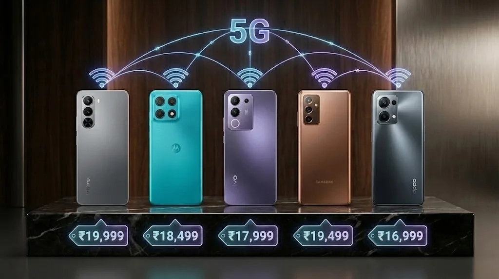 Ultimate lineup of best 5G phone under 20k in India for 2025 from AI Tech Unboxed.