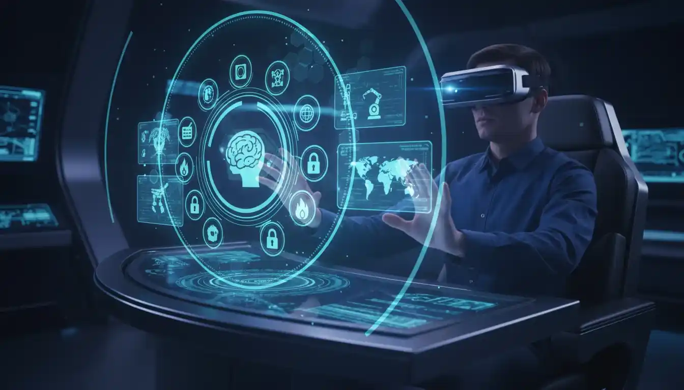 human monitoring safe AI systems on a 2026 dashboard with security shields.