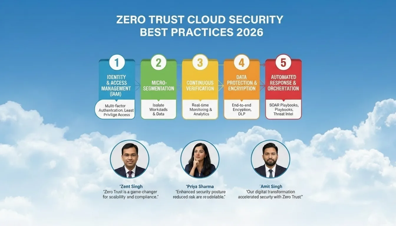 Zero trust cloud security best practices 2026 implementation roadmap optimized for zero trust India.
